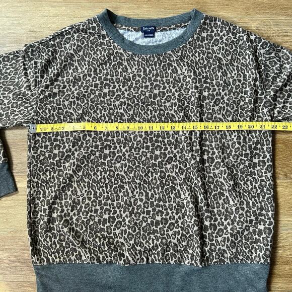 SPLENDID Long Sleeve Sweatshirt Women’s Large Animal Print - Picture 5 of 6